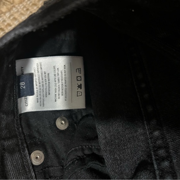 Citizens of Humanity Ayla Tuxedo in Black Salt. Size 28. Perfect condition. - Picture 6 of 7